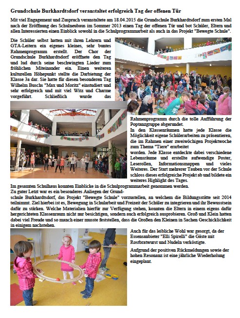 Artikel Tag der offenen Tür GS am 18 04 2015